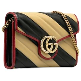 Gucci-Multi portafoglio Gucci GG Marmont Torchon su borsa a tracolla con catena-Multicolore