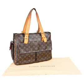 Louis Vuitton-Louis Vuitton Canvas Monogram Multipli Cite Shoulder Bag-Brown