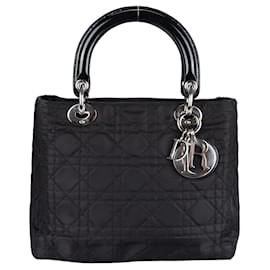 Dior-Christian Dior Black Lady Dior Handbag-Black