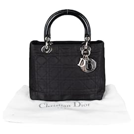 Dior-Christian Dior Black Lady Dior Handbag-Black