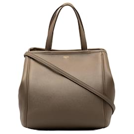 Céline-Gray Celine Folded Cabas Bag Satchel-Other