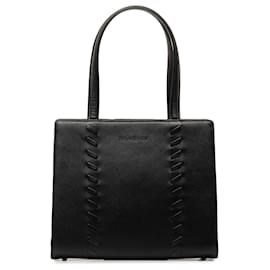 Yves Saint Laurent-Black YSL Leather Handbag-Black