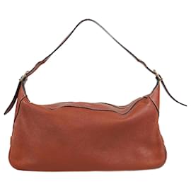 Céline-CELINE Supple Calfskin Medium Romy Shoulder Bag Tan-Brown