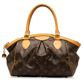 Louis Vuitton-Brown Louis Vuitton Monogram Tivoli PM Handbag-Brown