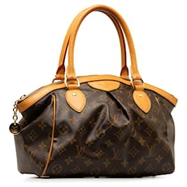 Louis Vuitton-Brown Louis Vuitton Monogram Tivoli PM Handbag-Brown