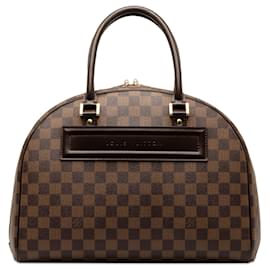 Louis Vuitton-Brown Louis Vuitton Damier Ebene Nolita 24 Heures Handbag-Brown