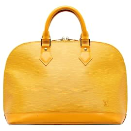 Louis Vuitton-Gelbe Louis Vuitton Epi Alma PM Handtasche-Gelb