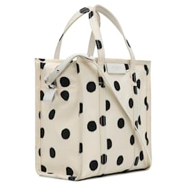 Balenciaga-Petit sac à main Balenciaga en toile Bazar Shopper blanc-Blanc