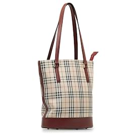 Burberry-Sacola bege Burberry House Check-Bege