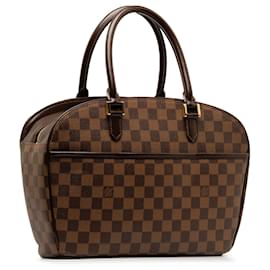 Louis Vuitton-Brown Louis Vuitton Damier Ebene Sarria Horizontal Handbag-Brown