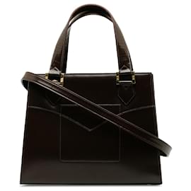 Yves Saint Laurent-Borsa a tracolla in pelle YSL marrone-Marrone