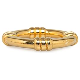 Hermès-Gold Hermes Bouet Scarf Ring-Golden