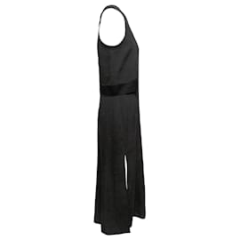 Alexander Mcqueen-Vestido largo texturizado negro de Alexander McQueen Talla US S-Negro