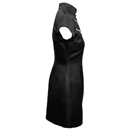Autre Marque-Black Sau Lee Cheongsam-Inspired Mini Dress Size US 4-Black