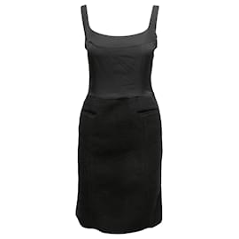 Balmain-Vestido preto Balmain sem mangas tamanho FR 40-Preto