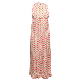 Emilio Pucci-Vintage-Kleid mit Aufdruck in Pink und Multicolor von Emilio Pucci, Größe US  8-Pink