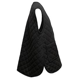 Totême-Black Toteme Quilted Wool Oversized Vest Size US XXS-Black