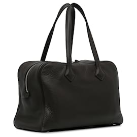 Hermès-Brown Hermes Clemence Victoria II 35 handbag-Brown