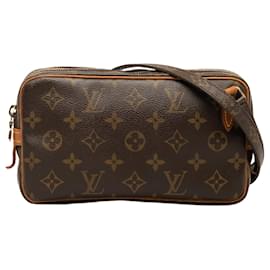 Louis Vuitton-Braune Louis Vuitton Monogram Pochette Marly Bandouliere Umhängetasche-Braun