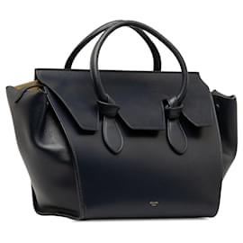 Céline-Schwarze Celine Handtasche mit großem Knotenverschluss -Schwarz