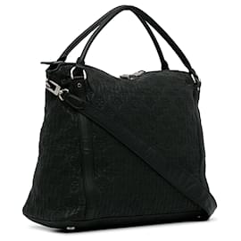 Louis Vuitton-Bolso satchel Louis Vuitton negro con monograma Antheia Ixia MM-Negro