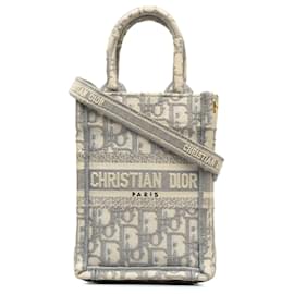 Dior-Bolso tote tipo libro Dior mini vertical gris Dior-Otro