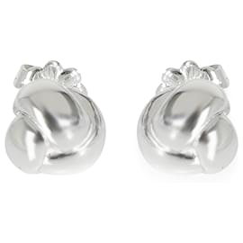 Tiffany & Co-TIFFANY & CO. Boucle d'oreille à tige à nœud vintage en argent sterling-Autre
