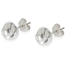 Tiffany & Co-TIFFANY & CO. Boucle d'oreille à tige à nœud vintage en argent sterling-Autre