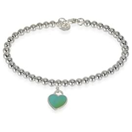 Tiffany & Co-TIFFANY & CO. Bracelet étiquette cœur bleu Return to Tiffany en argent sterling-Autre