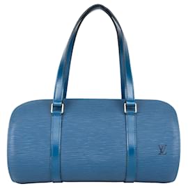 Louis Vuitton-Louis Vuitton Papillon Handtasche aus blauem Epi-Leder-Blau