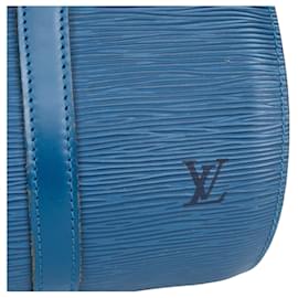 Louis Vuitton-Louis Vuitton Sac à main Papillon en cuir épi bleu-Bleu