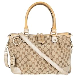 Gucci-Gucci GG Monogram 2Way Shoulder Bag-Beige