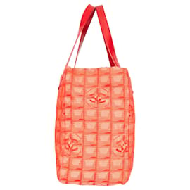 Chanel-Chanel Red Travel Line Shopper Bag-Red