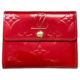 Louis Vuitton-Wallets-Dark red
