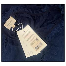 SéZane-Valentine Blouse-Dark blue