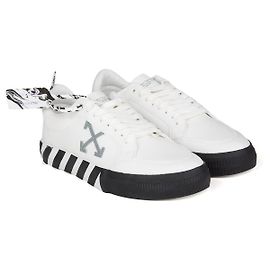 Off White Off-White Low Vulcanized Eco Canvas Sneakers - White Grey White