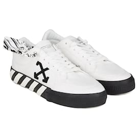Off White-Off-White Low Vulcanized canvas Sneakers WHITE BLACK (41)-White
