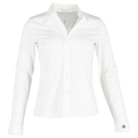 Hugo Boss Camisa con botones Boss en algodón blanco Blanco