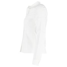 Hugo Boss-Camicia Boss abbottonata in cotone bianco-Bianco
