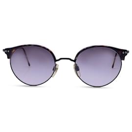 Giorgio Armani-Gafas de sol redondas vintage Mod. 377 Columna. 063 47/20 140MM-Castaño