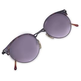 Giorgio Armani-Runde Vintage-Sonnenbrille Mod. 377 Col.. 063 47/20 140MM-Braun