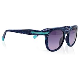Furla-Mintblaue Damen-Sonnenbrille SFU036 0GB2 49/22 140 MM-Blau