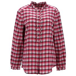Camicia a quadri Burberry in cotone rosso Rosso