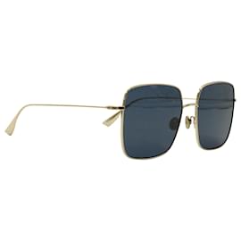 Dior-Dior Square-Framed Sunglasses in Gold Metal-Golden,Metallic