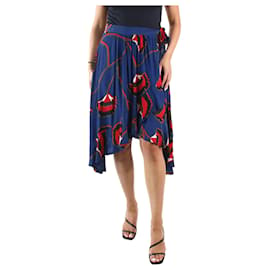 Ba&Sh-Blue printed wrap skirt - size Brand size 1-Blue