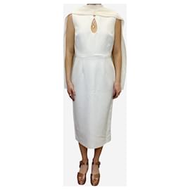 Roksanda-Vestido camisero sin mangas color crema - talla UK 10-Crudo