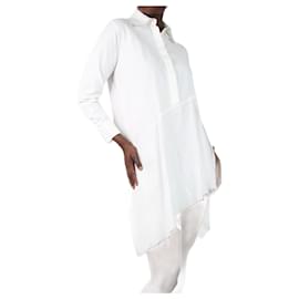 Autre Marque-Blusa blanca de manga larga con cuello abotonado - talla XS-Otro
