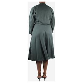 Autre Marque-Green short-sleeved wrap dress - size M-Green