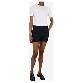 Theory-Black mini pocket shorts - size US 2-Black
