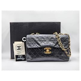 Chanel-Chanel Timeless Classic Maxi XL Jumbo Crossbody Shoulder Bag-Black